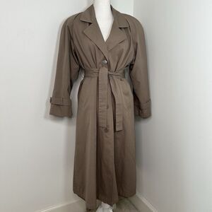 Vintage Weather Master Womens Trench Coat with removable liner timeless Khaki